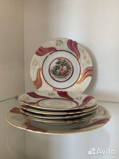 Фарфоровая посуда гдр (блюдца тарелки)