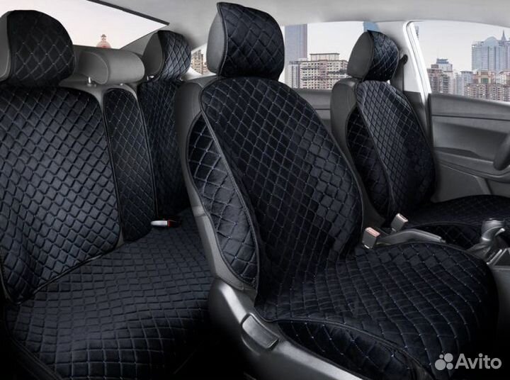 Накидки на сидения алькантара\велюр