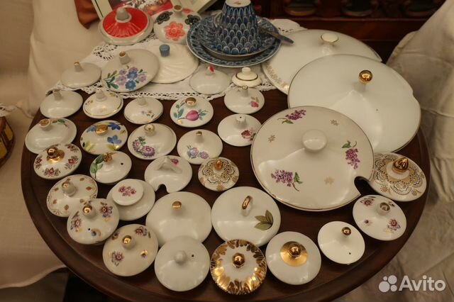 Крышки фарфоровые для чайников СССР