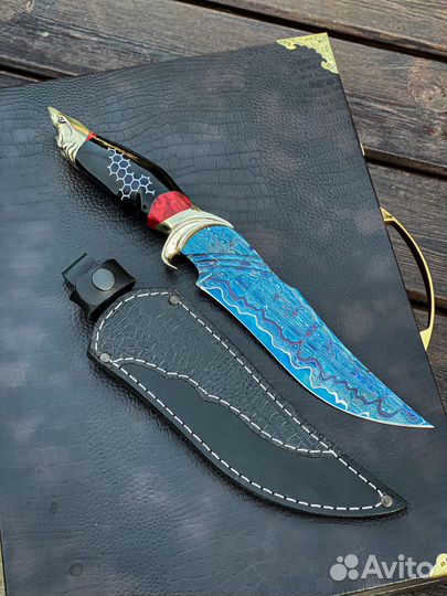 Акула Сталь - Дамаск с добавлением никеля