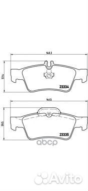 Колодки тормозные дисковые зад P50052 Brembo