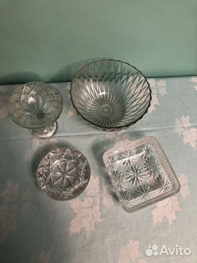 Вазы для фруктов хрустальные