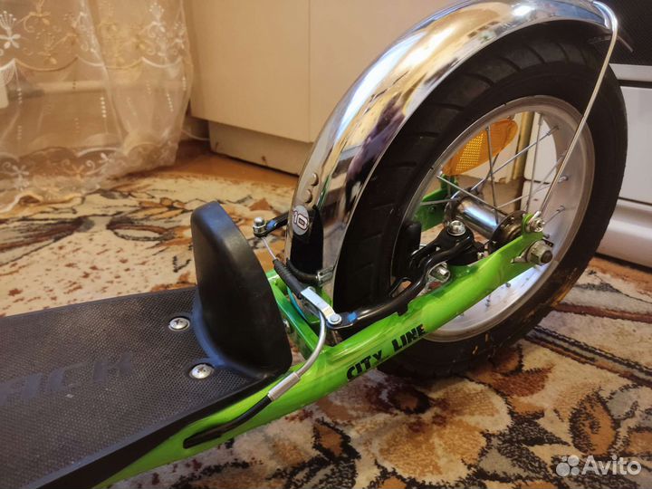 Самокат внедорожный Novatrack Stamp N1, зеленый