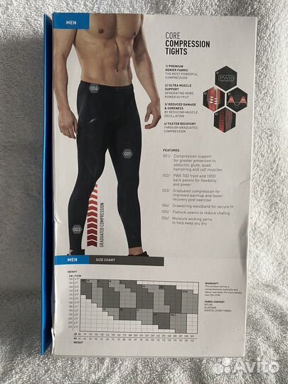 Тайтсы мужские 2XU Core Compression Black