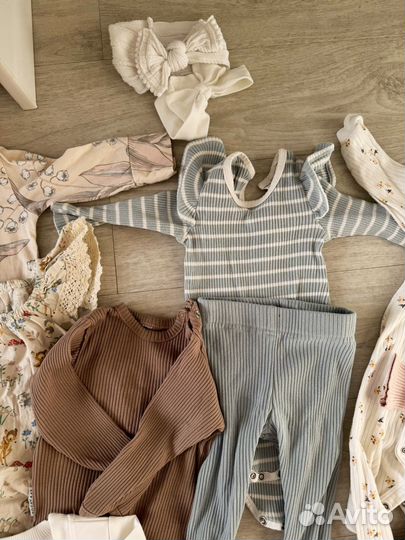 Детские вещи для девочки пакетом 68-74