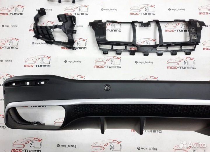 Диффузор 53 AMG Chrome на Mercedes GLE-Class V167