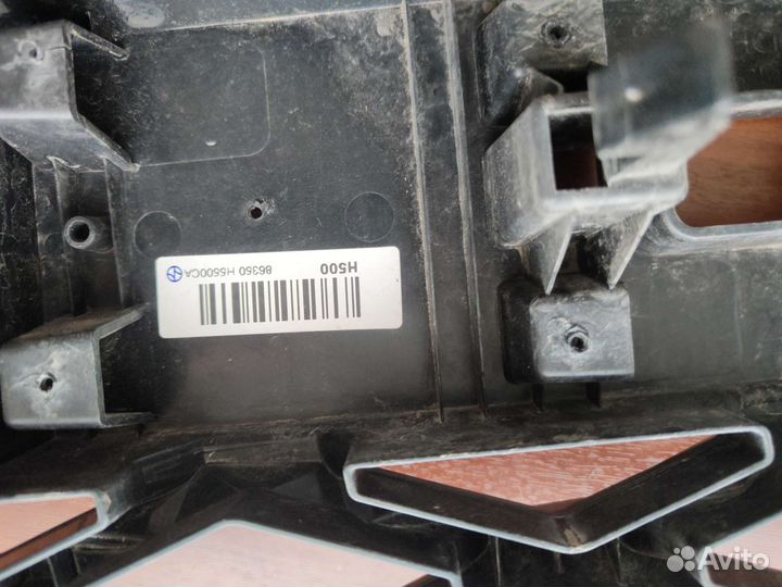 Решетка радиатора hyundai solaris 2