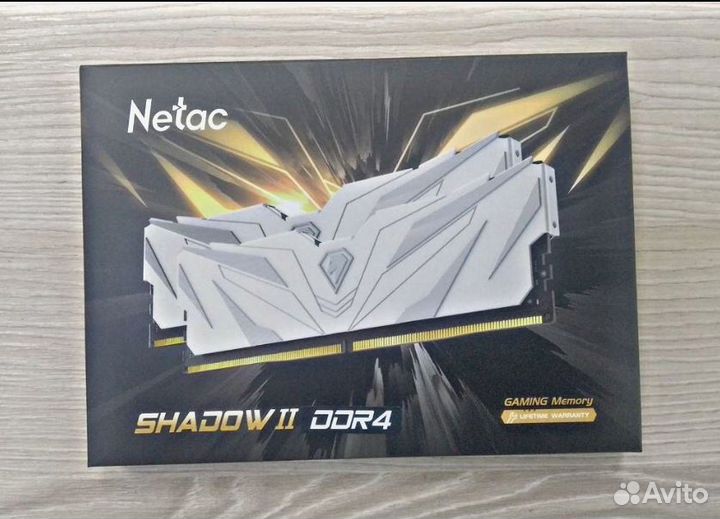 DDR4 32Gb Netac Shadow ll kit(16Gbx2) 3200мгц dimm