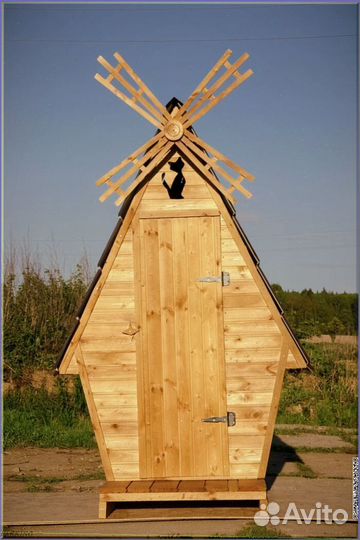 Уличный туалет деревянный оюн 162