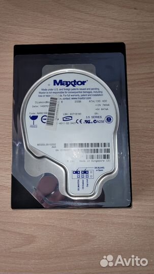 Жесткий диск ide maxtor