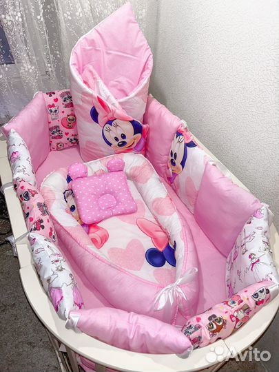 Новые бортики в кроватку/ комплект в кроватку