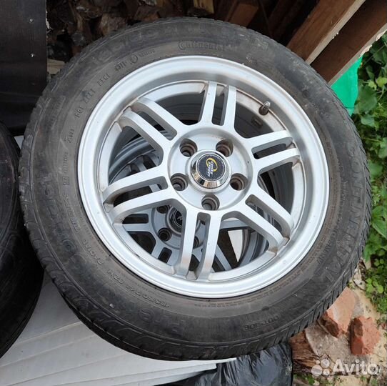 Литые диски r14 с летней резиной 4шт