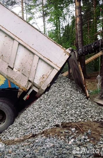 Щебень гравийный с доставкой