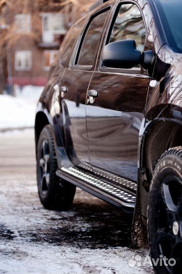 Защита порогов с алюм. площадкой 51мм «Эстонец»