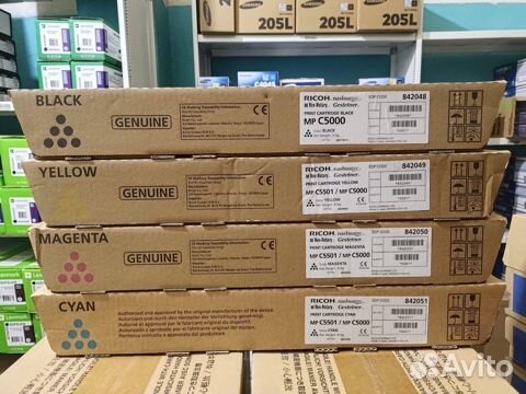 Картридж Ricoh Type-MPC5000E 842049 842050 842051