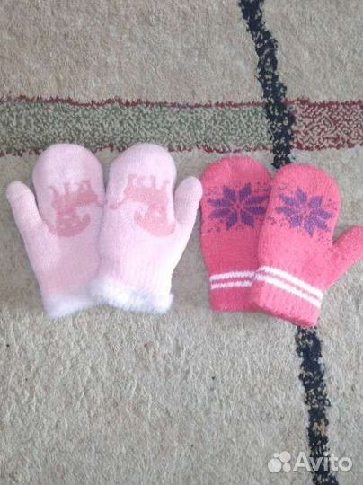 Комплект шапка, шарф варежки