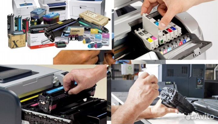 Срочный ремонт принтеров,заправка картриджей