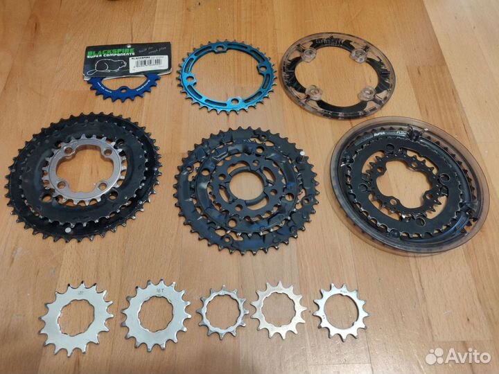 Звезды передние и задние Shimano Blackspire Gamut