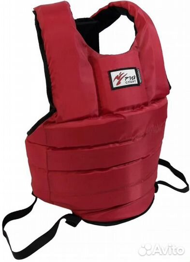 Жилет защитный Рэй-Спорт черепаха-3 красный (S)