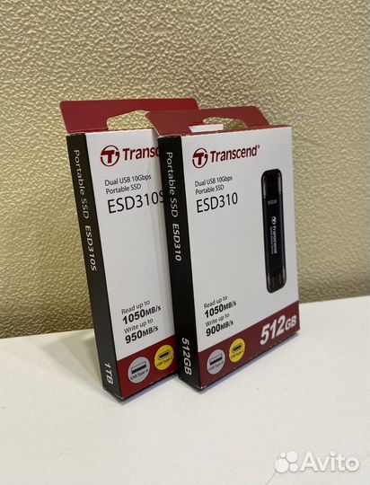 Ssd Transcend 512 gb / 1 Tb USB/ Type-C Новый