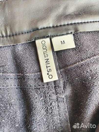 Брюки из мягкого кожзама размер М