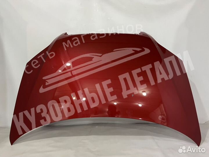 Капот Chevrolet Aveo T250 GQV Flame Red Красный