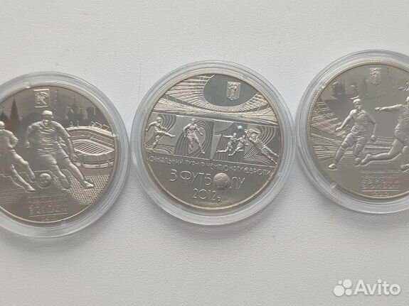 5 гривен 2011 Чемпионат Европы 2012 г 5 монет