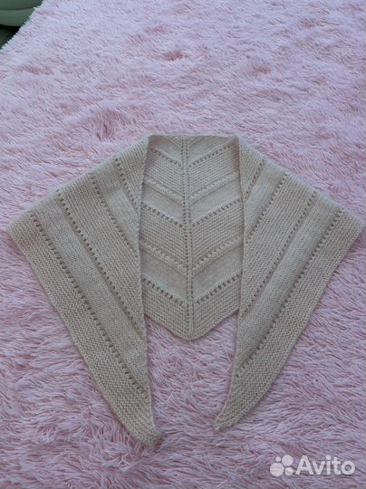 Шарф бактус косынка нежно розовый