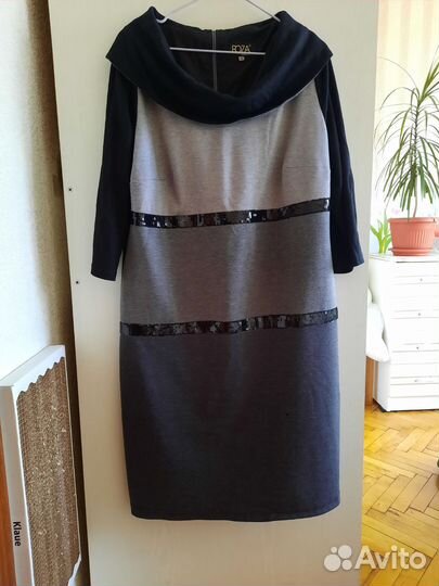 Тёплое платье 52 размер