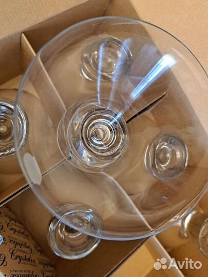 Богемское стекло. Креманки под мороженое