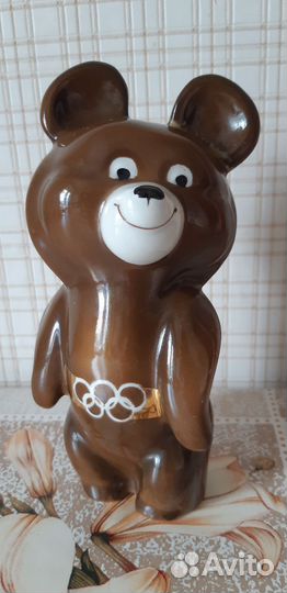 Олимпийский мишка фарфор СССР