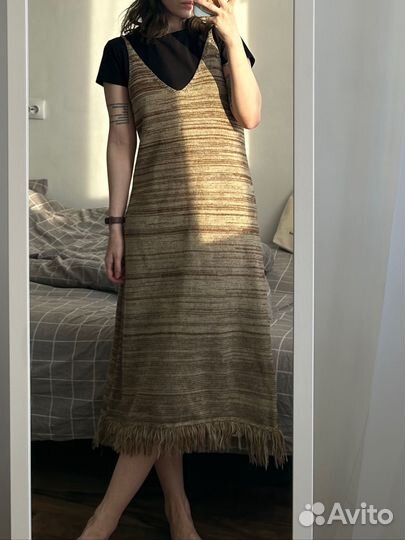 Вязаный сарафан