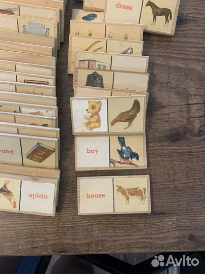 Детское деревянное домино СССР