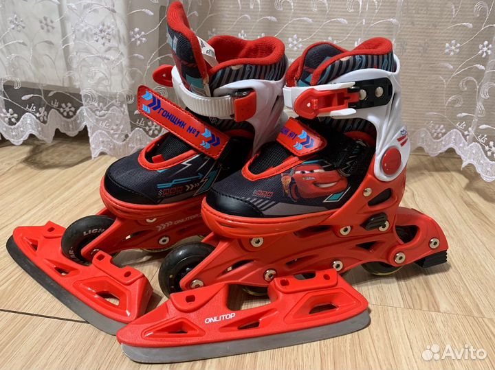 Коньки. Роликовые коньки Disney раздвижные 29-32