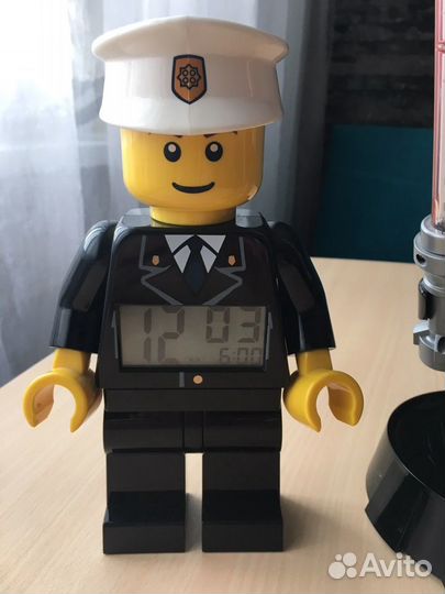 Lego city, lego star wars оригинал часы, лампа