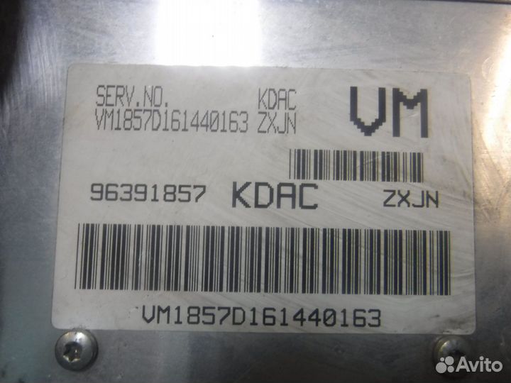 Эбу (Блок управления двигателем) Chevrolet Lanos