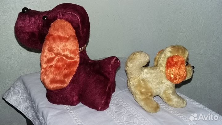 Винтажные плюшевые собачки