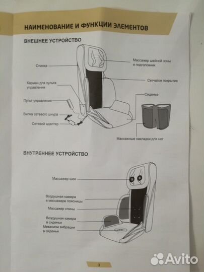 Массажная накидка