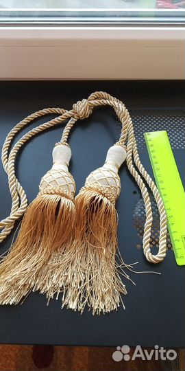 Подхват с кисточкой, бахрома для штор