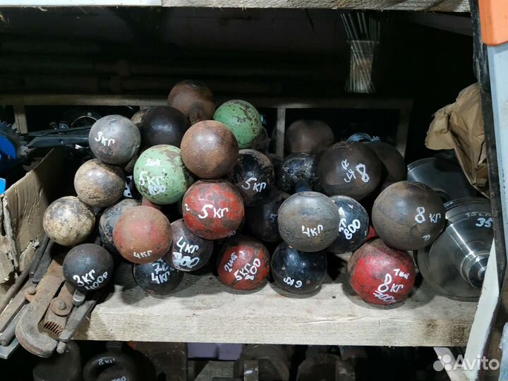 Гиря 2,8, 10, 16, 20, 24, 35 кг, СССР