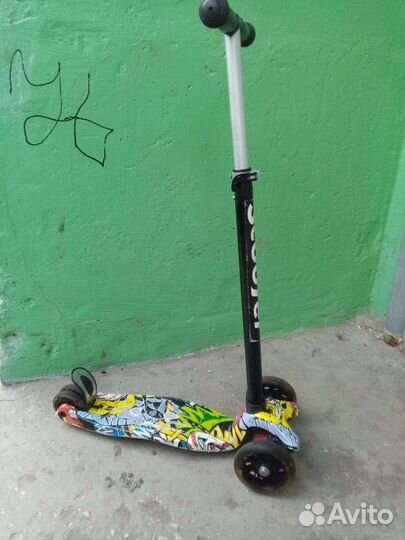 Самокат детский трехколесный бу