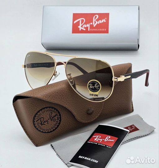 Солнцезащитные очки мужские стекло Ray ban