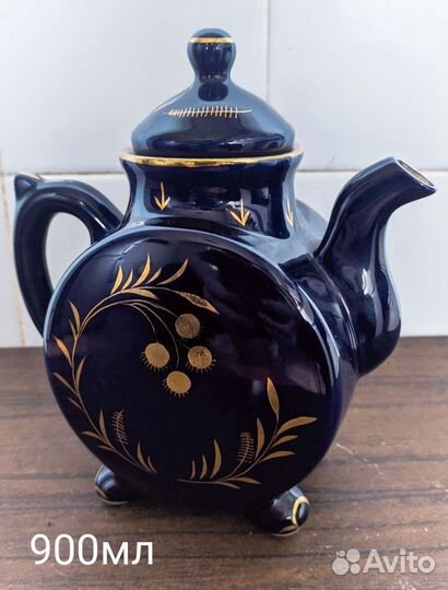 Чайник заварочный СССР Гжель