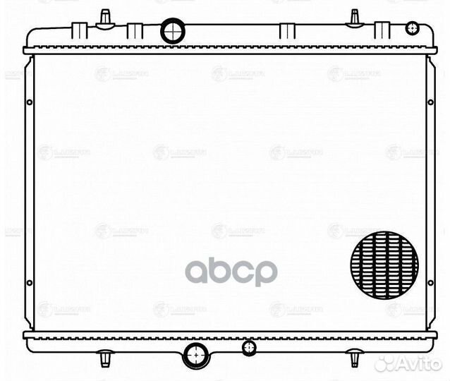 Радиатор peugeot 407/citroen C5 (08) AT LRc20T