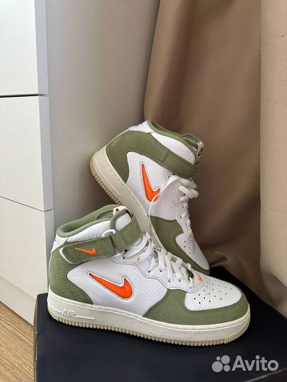 Мужские кроссовки Air Force1 Mid QS. Оригинал