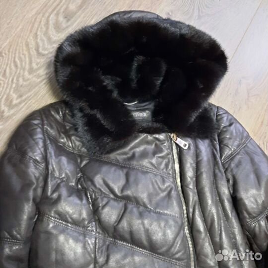 Кожаное пальто, пуховик парка дубленка