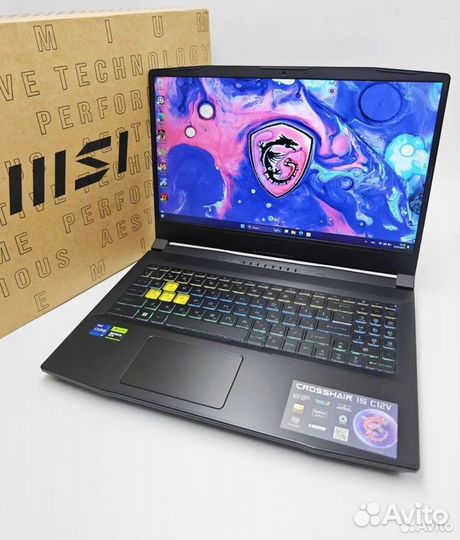 MSI 144Hz 16 ядер i7-12650 16Gb RTX 4070 SSD1000