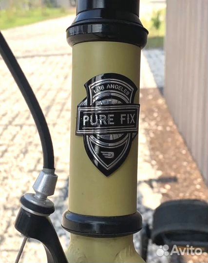 Шильдик велосипеда pure Fix (США)