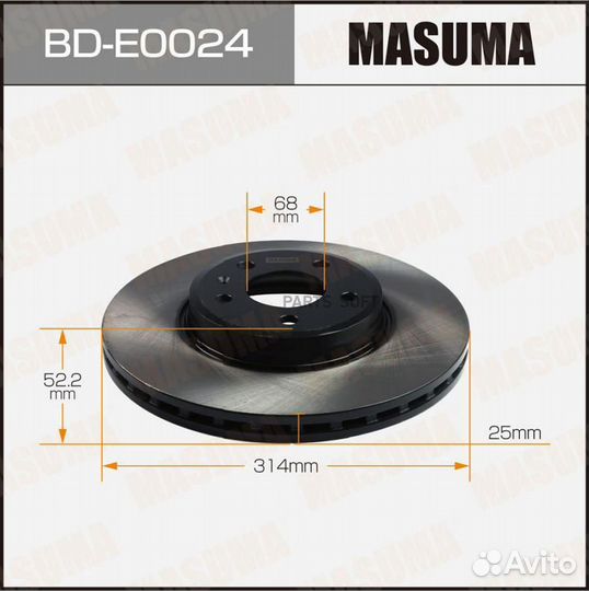 Masuma BD-E0024 Диск тормозной