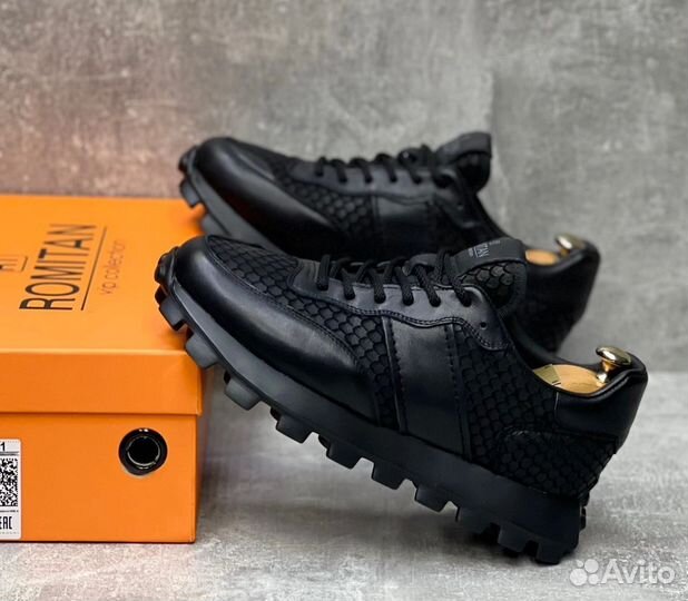 Кроссовки мужские Romitan Натуральная кожа